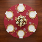 Premium Polyester 108" Round Tablecloth - Apple Red - CV Linens