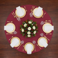 Economy Polyester Tablecloth 108" Round - Apple Red - CV Linens