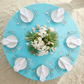 Aqua Blue Premium Polyester 108" Round Tablecloth | Wedding | Event | Wholesale by CV Linens