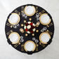 Economy Polyester Tablecloth 108" Round - Black - CV Linens
