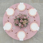 Premium Polyester 108" Round Tablecloth - Dusty Rose/Mauve - CV Linens