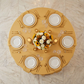 Economy Polyester Tablecloth 108" Round - Gold - CV Linens