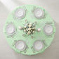 Premium Polyester 108" Round Tablecloth - Mint Green - CV Linens
