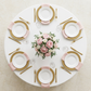 Economy Polyester Tablecloth 108" Round - White - CV Linens