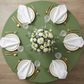 Willow Green Premium Polyester 108" Round Tablecloth | Wedding | Event | Wholesale by CV Linens