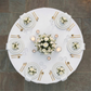 Lamour Satin 120" Round Tablecloth - White - CV Linens