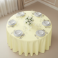 Pastel Yellow Economy Polyester 120" Round Tablecloth | Wedding | Event | Wholesale by CV Linens