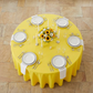 Canary Yellow Premium Polyester 120" Round Tablecloth | Wedding | Event | Wholesale by CV Linens