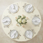 Light Ivory/Off White Premium Polyester 120" Round Tablecloth | Wedding | Event | Wholesale by CV Linens
