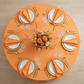 Orange Premium Polyester Round Tablecloth Size: 120 in | Wedding | Event | Wholesale by CV Linens