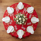 Red Premium Polyester 120" Round Tablecloth | Wedding | Event | Wholesale by CV Linens