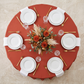 Rust Premium Polyester Round Tablecloth Size: 120 in | Wedding | Event | Wholesale by CV Linens