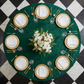 Velvet 120" Round Tablecloth - Emerald Green - CV Linens