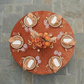 Velvet 120" Round Tablecloth - Terracotta - CV Linens