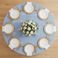 Dusty Blue Premium Polyester 132" Round Tablecloth | Wedding | Event | Wholesale by CV Linens