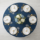 Navy Blue Economy Polyester Tablecloth Round Size: 132 in | Wedding | Event | Wholesale by CV Linens