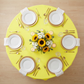 Yellow Round Premium Polyester Tablecloth Size: 132 in | Wedding | Event | Wholesale by CV Linens