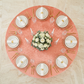 Velvet 132" Round Tablecloth - Coral - CV Linens