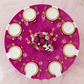 Velvet 132" Round Tablecloth - Magenta - CV Linens