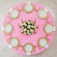 Velvet 132" Round Tablecloth - Pink - CV Linens