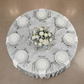 Velvet 132" Round Tablecloth - Silver - CV Linens