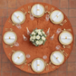 Velvet 132" Round Tablecloth - Terracotta - CV Linens