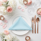 Premium Polyester Napkin 20"x20" - Baby Blue - CV Linens