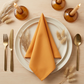 Premium Polyester Napkin 20"x20" - Burnt Orange - CV Linens