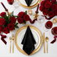 Velvet 20"x20" Linen Napkin - Black - CV Linens