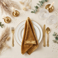 Velvet 20"x20" Linen Napkin - Mustard Gold - CV Linens