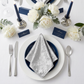 Velvet 20"x20" Linen Napkin - Silver - CV Linens