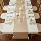Lifestyle_Top_Champagne Glitz Sequin Table Runner Size: 12-13 X 108 in