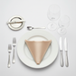 Lifestyle_Top_Champagne Satin Napkin Size: 20 X 20 in