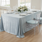 Lifestyle_Top_Dusty Blue Velvet Rectangular Tablecloth Size: 90 X 132 in 