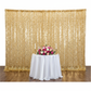 Lifestyle_Top_Gold Large Payette Sequin Drape/Backdrop panel Size: 10 ft H X 52 in W