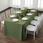 Lifestyle_Top_Willow Green Rectangular Oblong Premium Polyester Tablecloth Size: 90 X 156 in