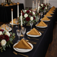 Premium Polyester Napkin 20"x20" - Gold - CV Linens