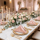 Velvet 20"x20" Linen Napkin - Blush/Rose Gold - CV Linens