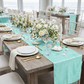 Velvet Table Runner Light Turquoise - CV Linens