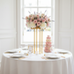 bridal shower setup Luxe Drum Table Centerpiece Stand - Gold