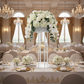 Luxe Drum Table Centerpiece Stand - White