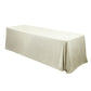  Luxury Boucle Rectangular Tablecloth Beige angled view