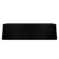 Luxury Boucle Rectangular Tablecloth Black full view
