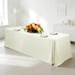 Luxury Boucle Rectangular Tablecloth Ivory mock up