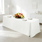 Luxury Boucle Rectangular Tablecloth - White mock up