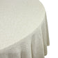 Luxury Boucle Round Tablecloth Beige close up