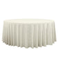 Luxury Boucle Round Tablecloth Beige full view