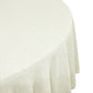 Luxury Boucle Round Tablecloth Ivory close up
