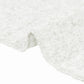 Luxury Boucle Round Tablecloth White 
serged edge finish