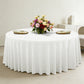Luxury Boucle Round Tablecloth White - CV Linens
